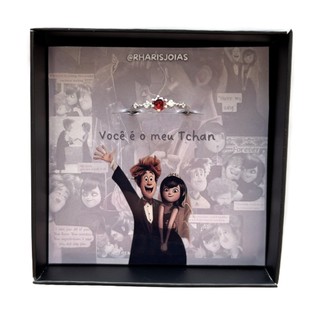 Anel Solitário Mavis e Johnny Prata 925 Casais - Você é o meu tchan