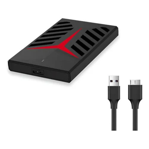 Case Gamer HD 2.5" Externo Infokit SATA USB 3.0 com LED Colorido – Playstation, Xbox, Notebook e PC