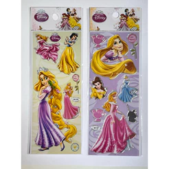 Rapunzel e princesas Cartelas de adesivos Infantil