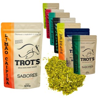 TROT’S Erva-Mate Tereré 500g Folhas Naturais Sabor Refrescante Vários Sabores