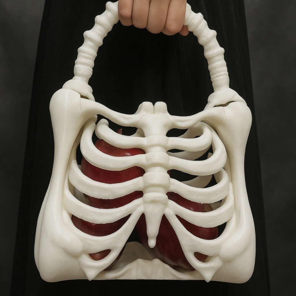 Bone Bag - Bolsa Gótica Moderna com alças em Oferta na Shopee