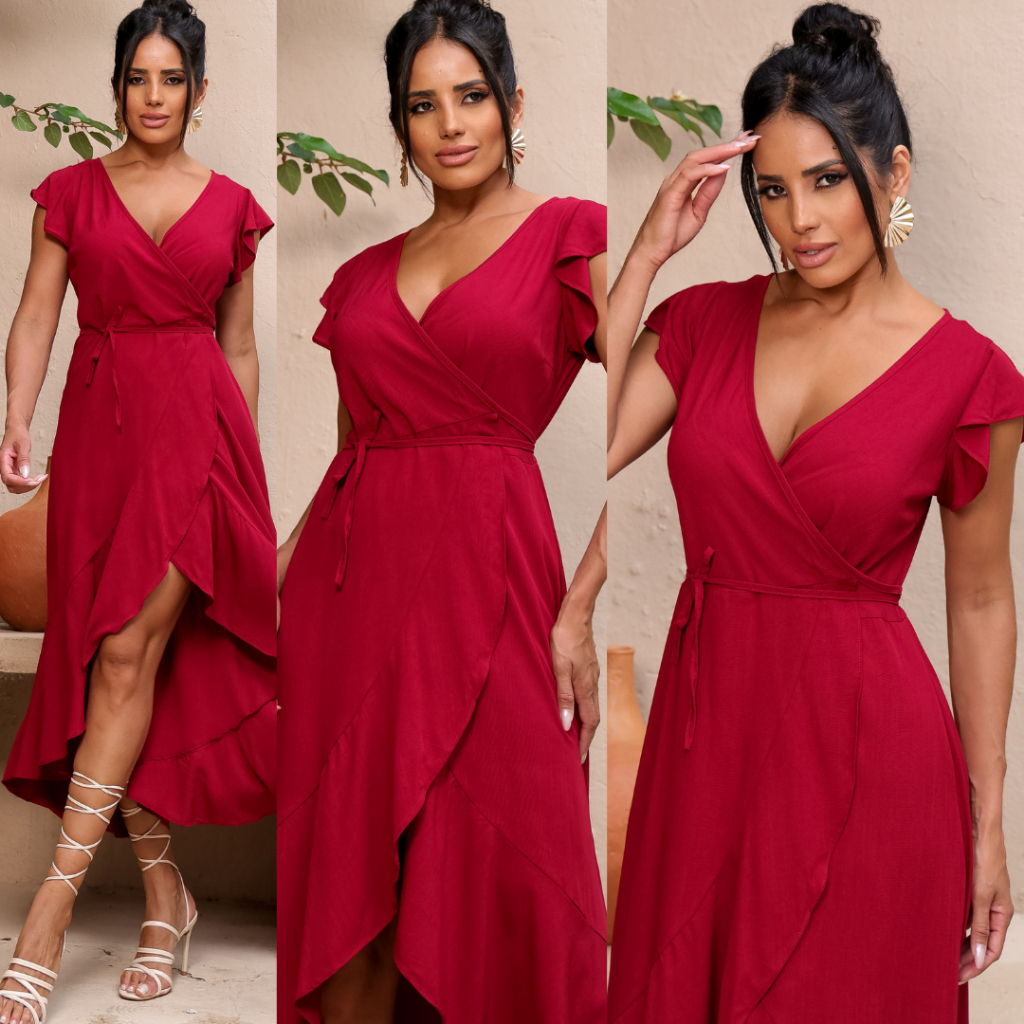 Vestido Envelope Midi na Black Friday 2025 | BuscaProdutos