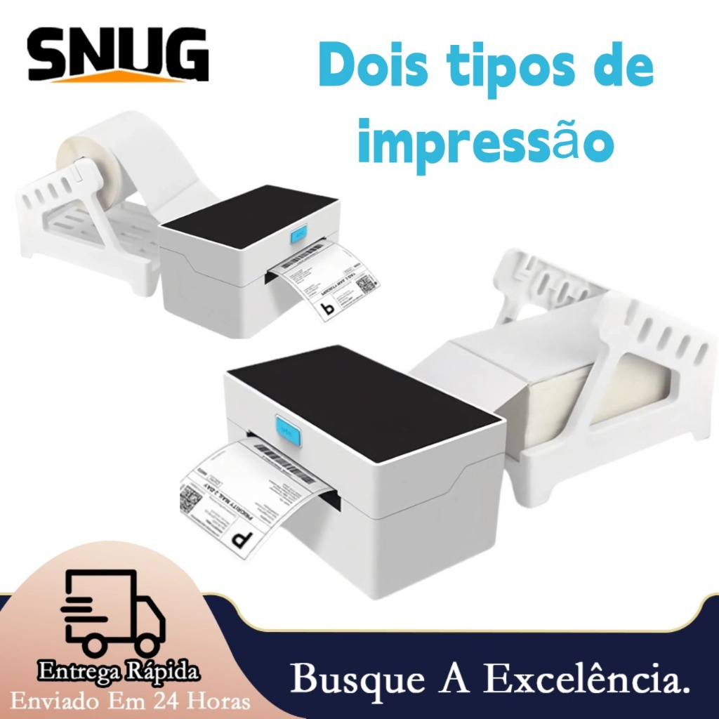 【Com suporte】 USB Impressora De Etiqueta Termica com suporte Sem Ribbon 110mm