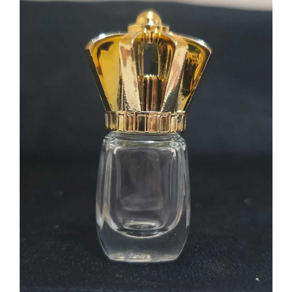 Kit 10/30 Mini Frasco Vidro Oval 5ml Com Tampa Coroa R13/410 Porta Óleo, Perfume, Essência