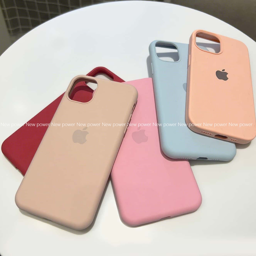 Novo Para iPhone 15 16 ProMax Plus 16E Capa Capinha Silicone Aveludada Case Core Aleatórias
