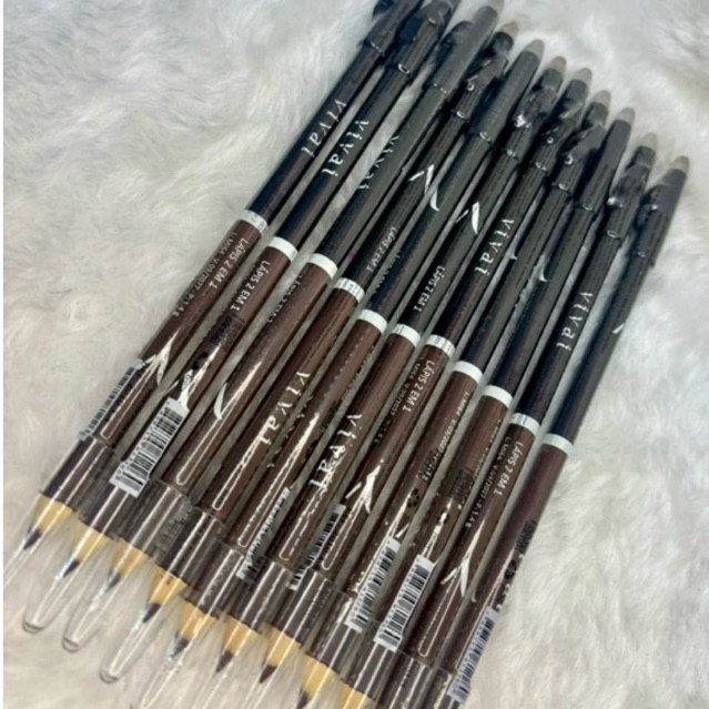 Lápis de Olho Duplo Vivai – Marrom e Preto em Oferta na Shopee