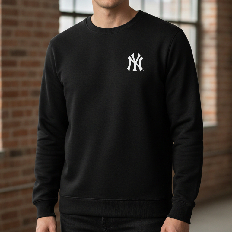 Moletom New York Estampado Moleton Careca Blusa De Frio Suéter Quente