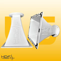Corneta Hdf 2119 Aluminio Bocal Cone Padrão 2 Polegadas
