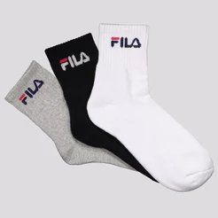 Kit Meia Fila Cano Médio Logo c/ 3 pares