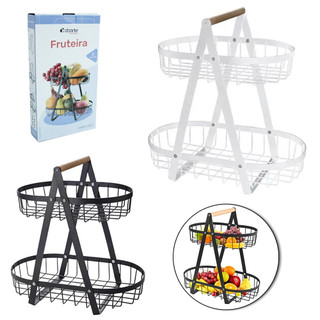 Fruteira Cesto Organizador e Multiuso Decorativa Para Cozinha ou Sala de Jantar