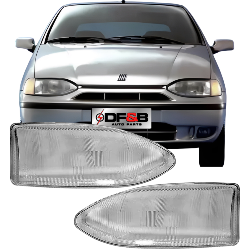 Lente de Farol de Vidro Fiat Palio 1996 a 2002