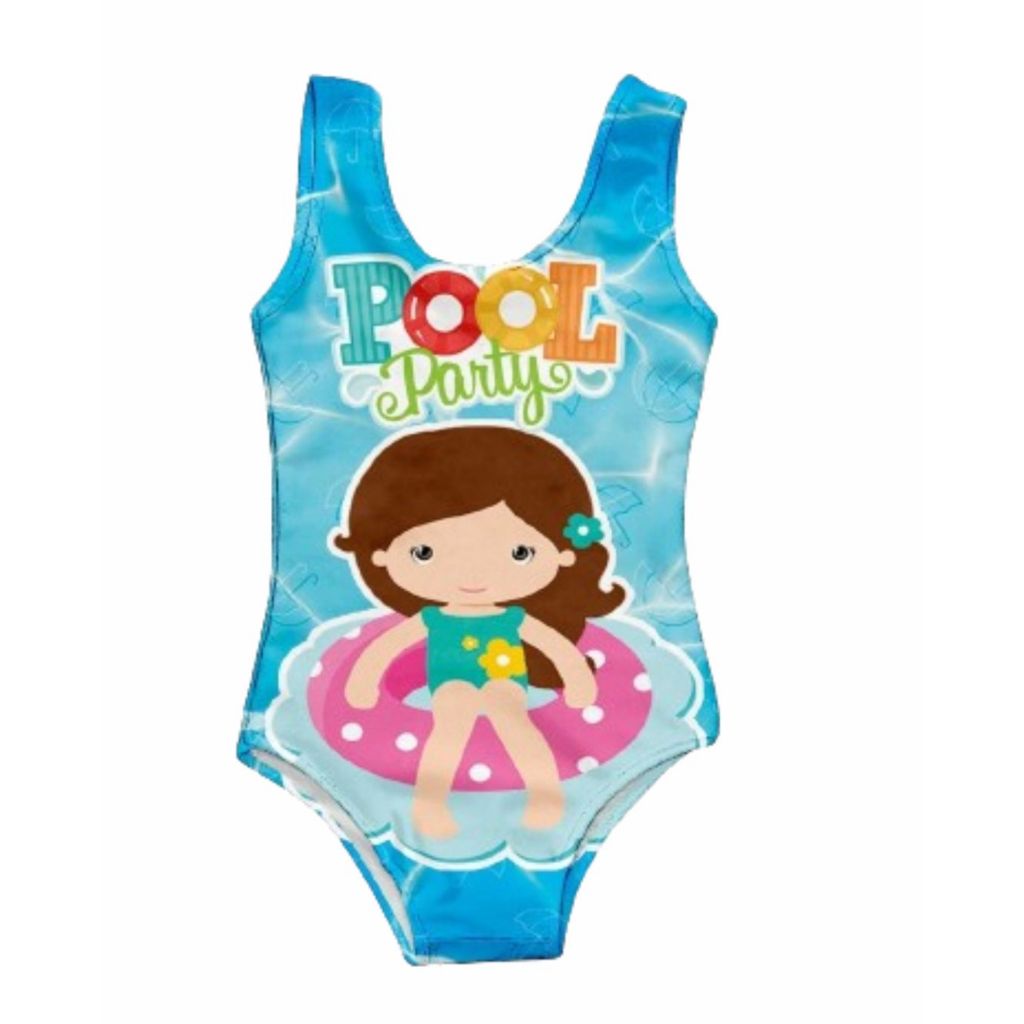 Body Maiô infantil Menina Pool Party em Oferta na Shopee