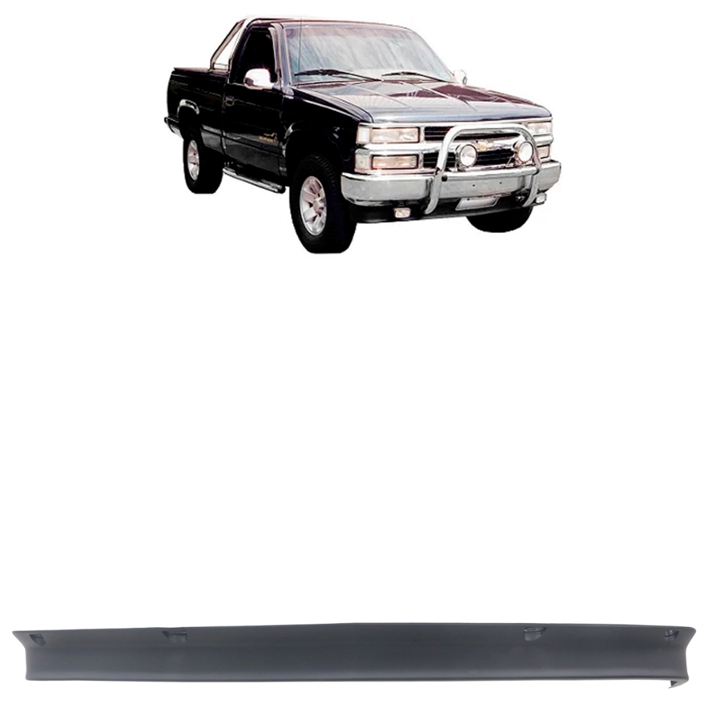 Spoiler Inferior Parachoque Dianteiro Silverado 1997 1998 1999 2000 2001 2002 2003 Preto Texturizado