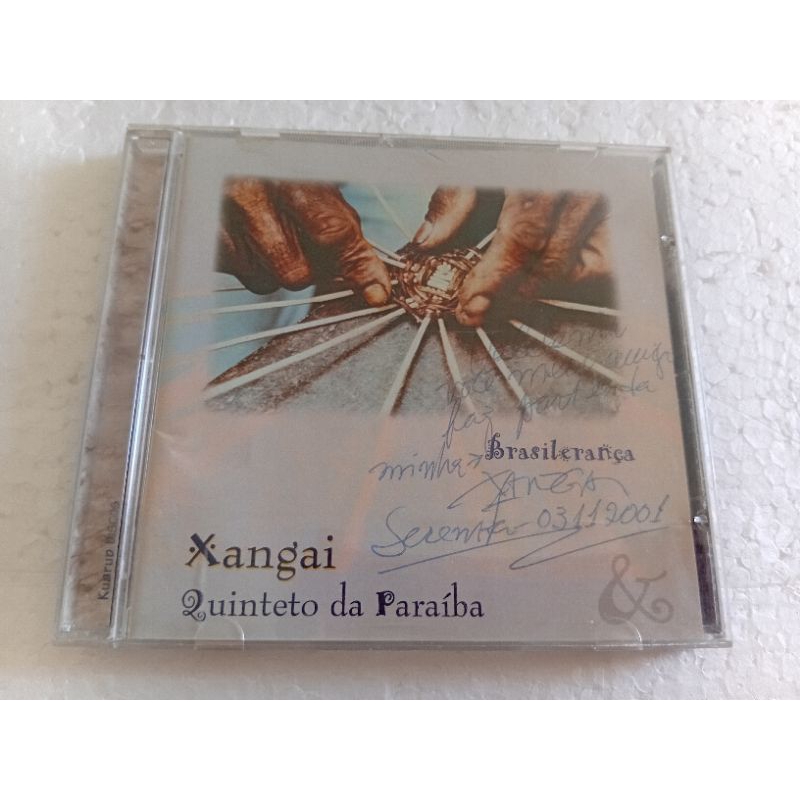 CD Xangai quinteto da paraiba brasilerança autografado ótimo estado mídia e capa
