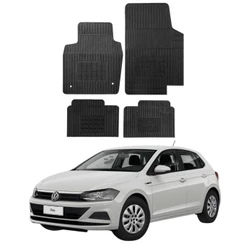 Jogo 4 Pecas Tapete Automotivo Especifico VW Polo 2018... 100% Borracha Borcol