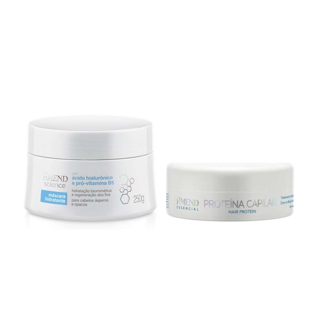 Amend Kit Science Máscaras Hidratante 250g + Proteína Capilar 100g