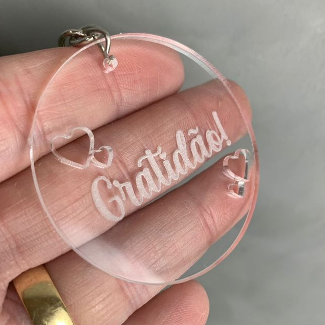 Kits  Chaveiros Gratidão Acrílico Lembrancinhas Religioso Igreja  5 cm em Oferta na Shopee