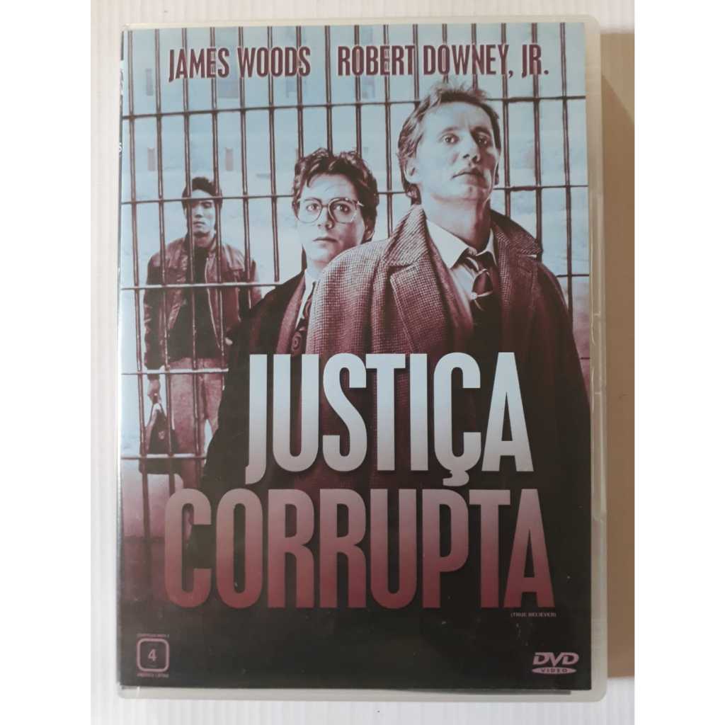 Dvd Justiça Corrupta (1989) - James Woods, Robert Downey Jr. - Original Usado