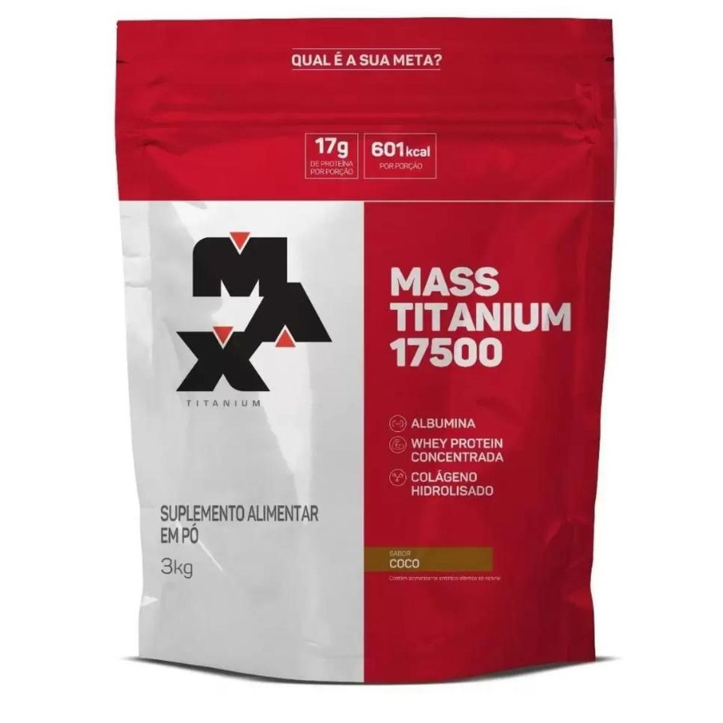 Mass Titanium Refil 3kg V01 Max Titanium em Oferta na Shopee