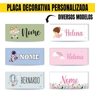 Enfeite De Porta Safari, Bailarina, Astronauta, Jardim Encantado, Quadros, Decoração Quarto Infantil em Oferta na Shopee