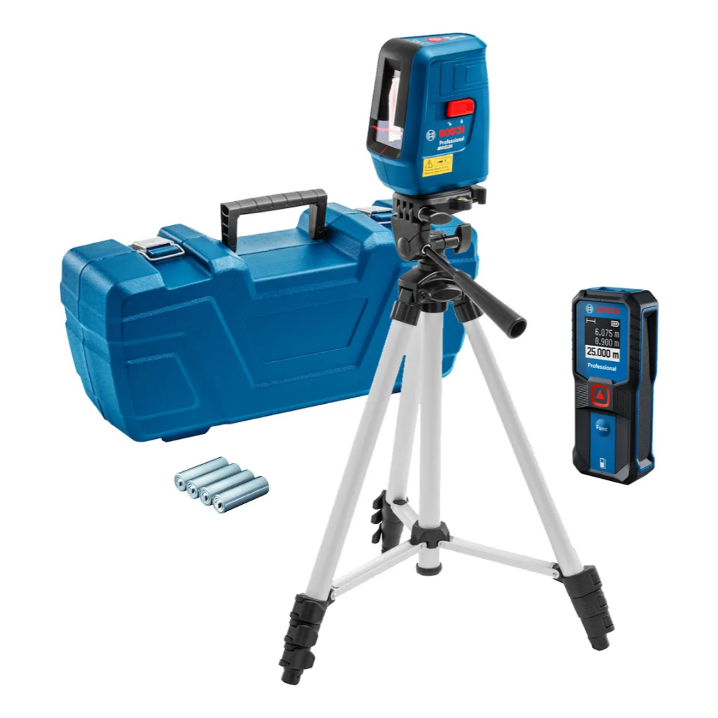 Nível Laser Nivelox + Medidor De Distância Glm 25-23 Bosch Combo em Oferta na Shopee