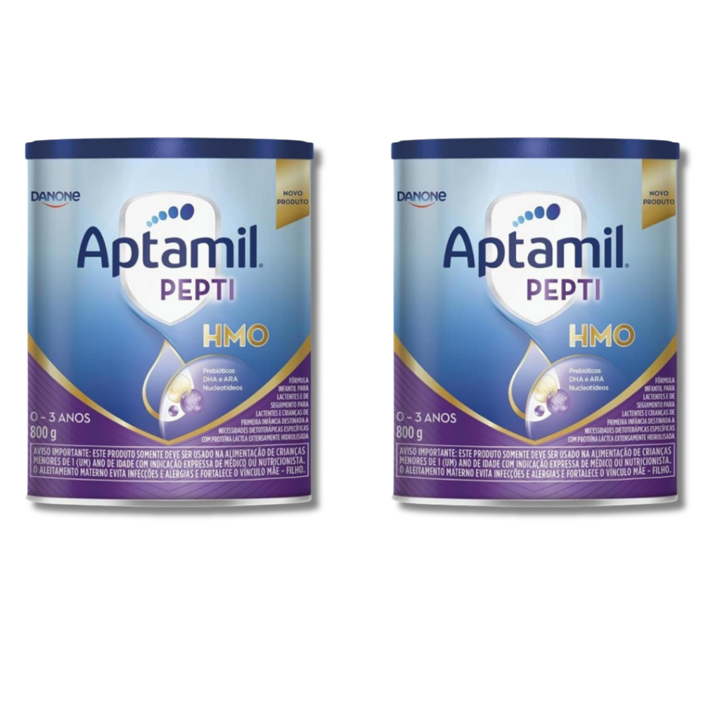 Kit 2x Fórmula Infantil Aptamil Pepti HMO Lata 800g Danone em Oferta na Shopee