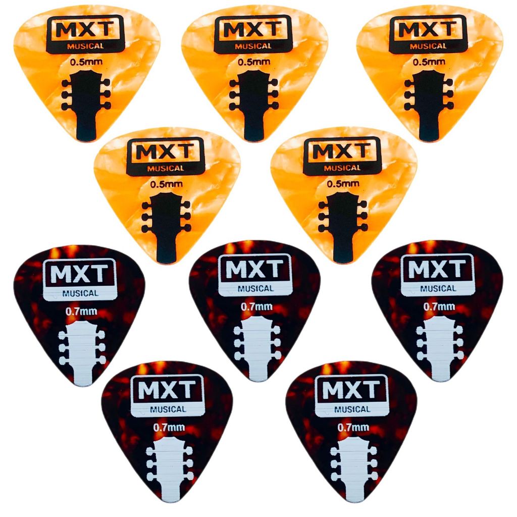 Kit 10 Palheta P/ Guitarra, Violão, Ukulele, Cavaco e Baixo