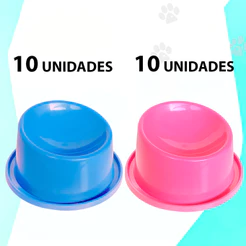 Kit 20 Comedouro Elevado Gato Ergonômico Pequeno 80ml Comedouro Gato Pet Shop