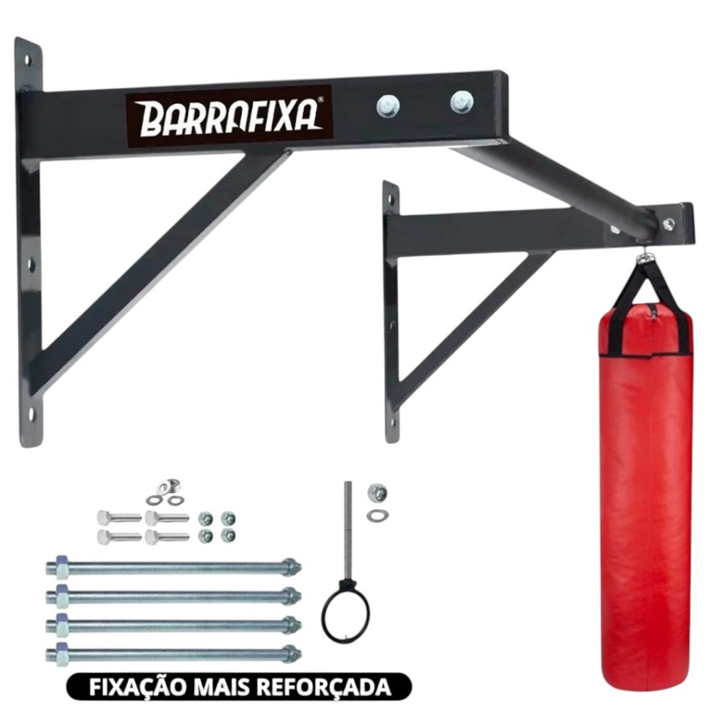 Barra Fixa De Parede Crossfit Pull-up Fixação Reforçada