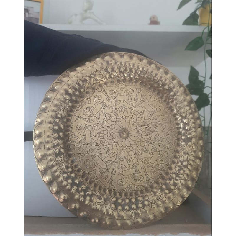 Prato em cobre para decoração, importado