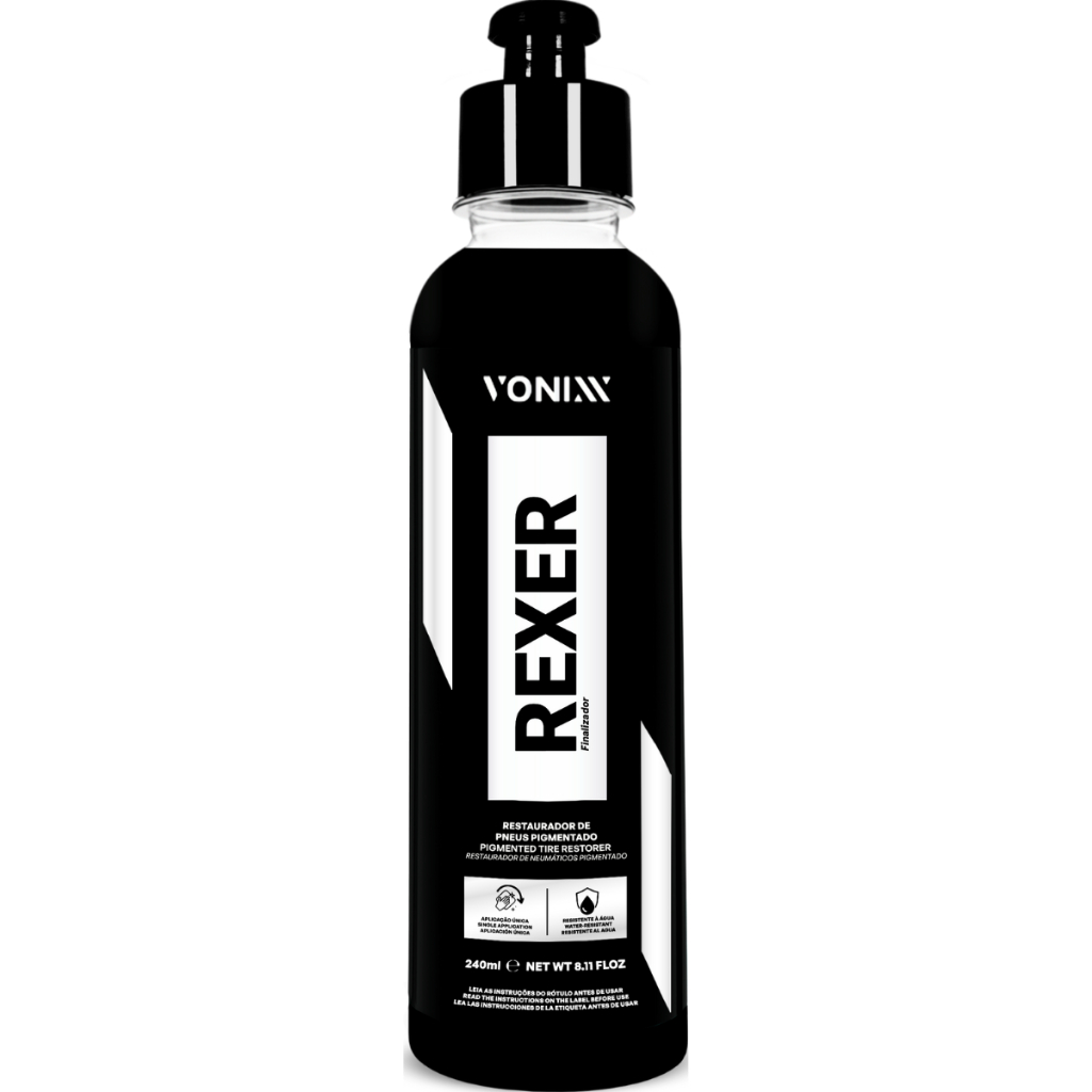 Rexer 240ml Vonixx Restaurador De Pneu Pretinho Pigmentado em Oferta na Shopee