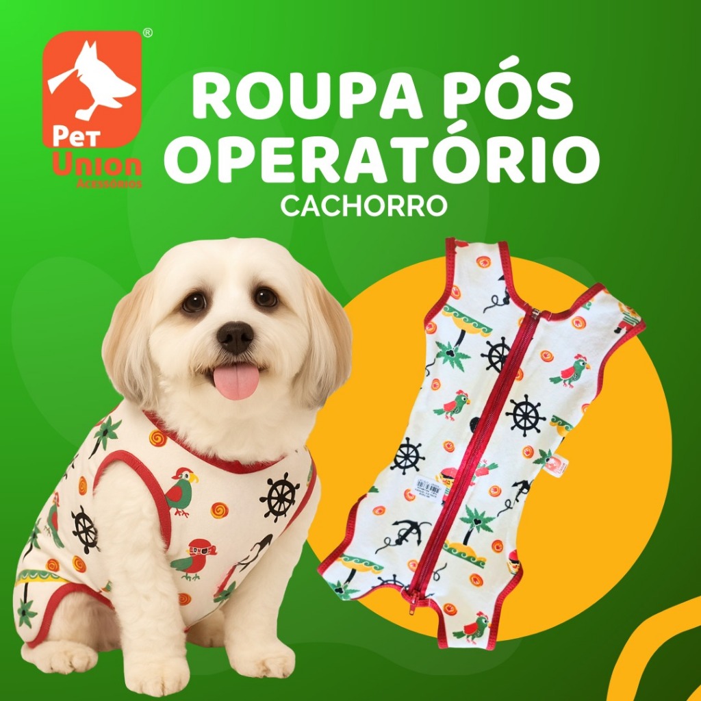 Roupa Pós cirurgica para Cães Machos E Fêmeas