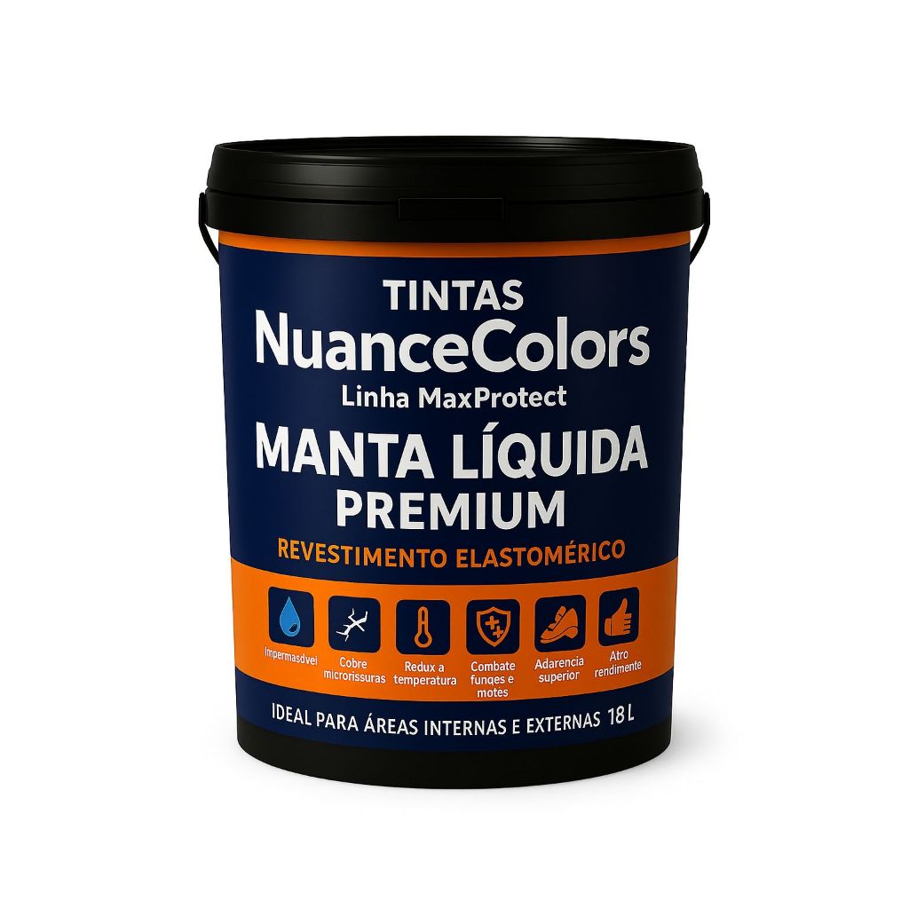 Manta Impermeabilizante Premium Borracha Liquida 18L / 12L NuanceColors - Blinda Impermeabiliza Sela