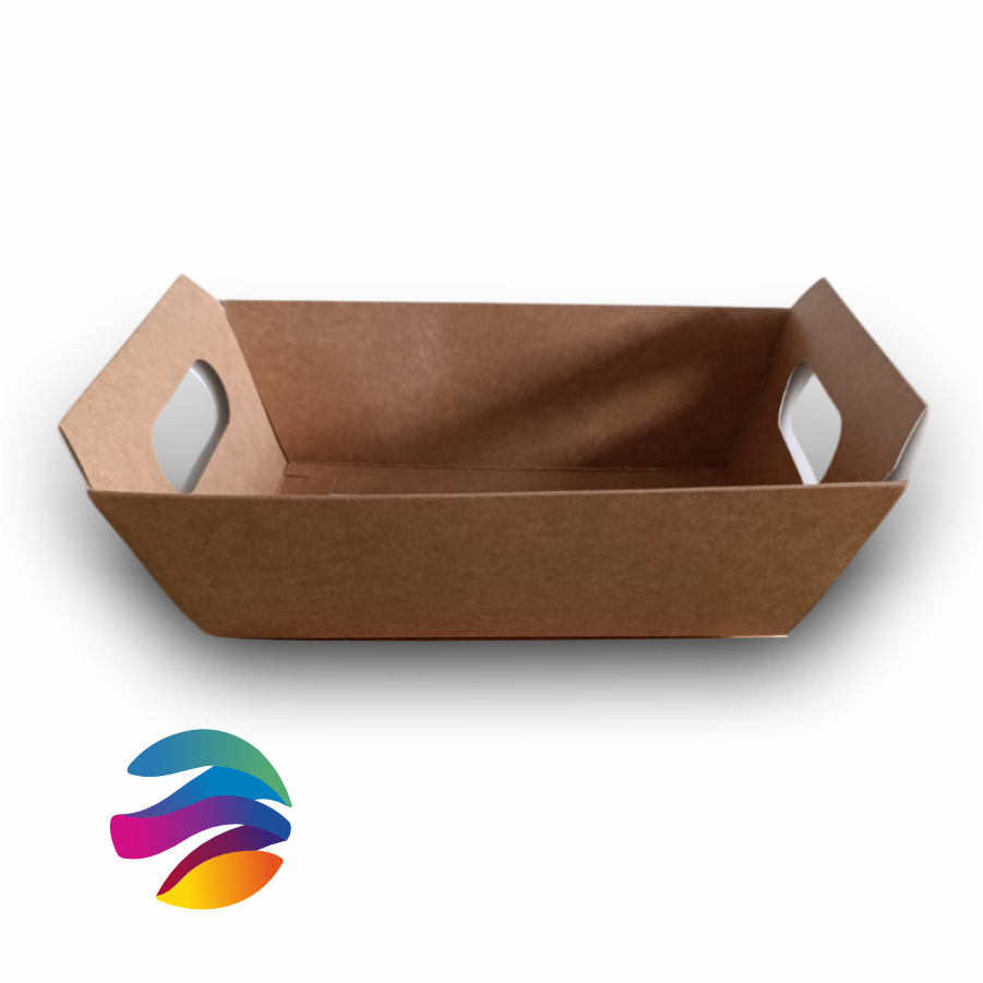 CESTA PAPEL KRAFT, 50 UNID - P - Páscoa; Cesta de Chocolate; Café da manhã- CX008