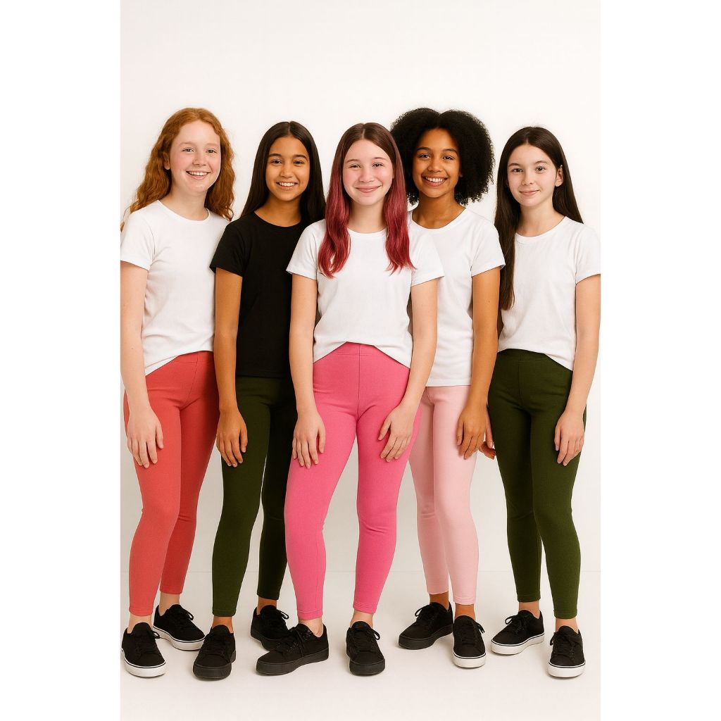 Calça Legging Leg Cotton Infantil e Juvenil Menina1 ao 16 em Oferta na Shopee