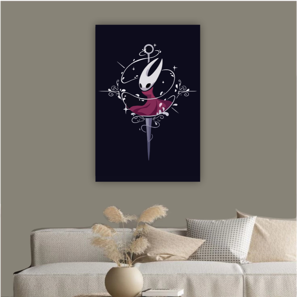 Quadro decorativo hornet silksong hollow knight bug insetos jogo decoração para sala quarto games