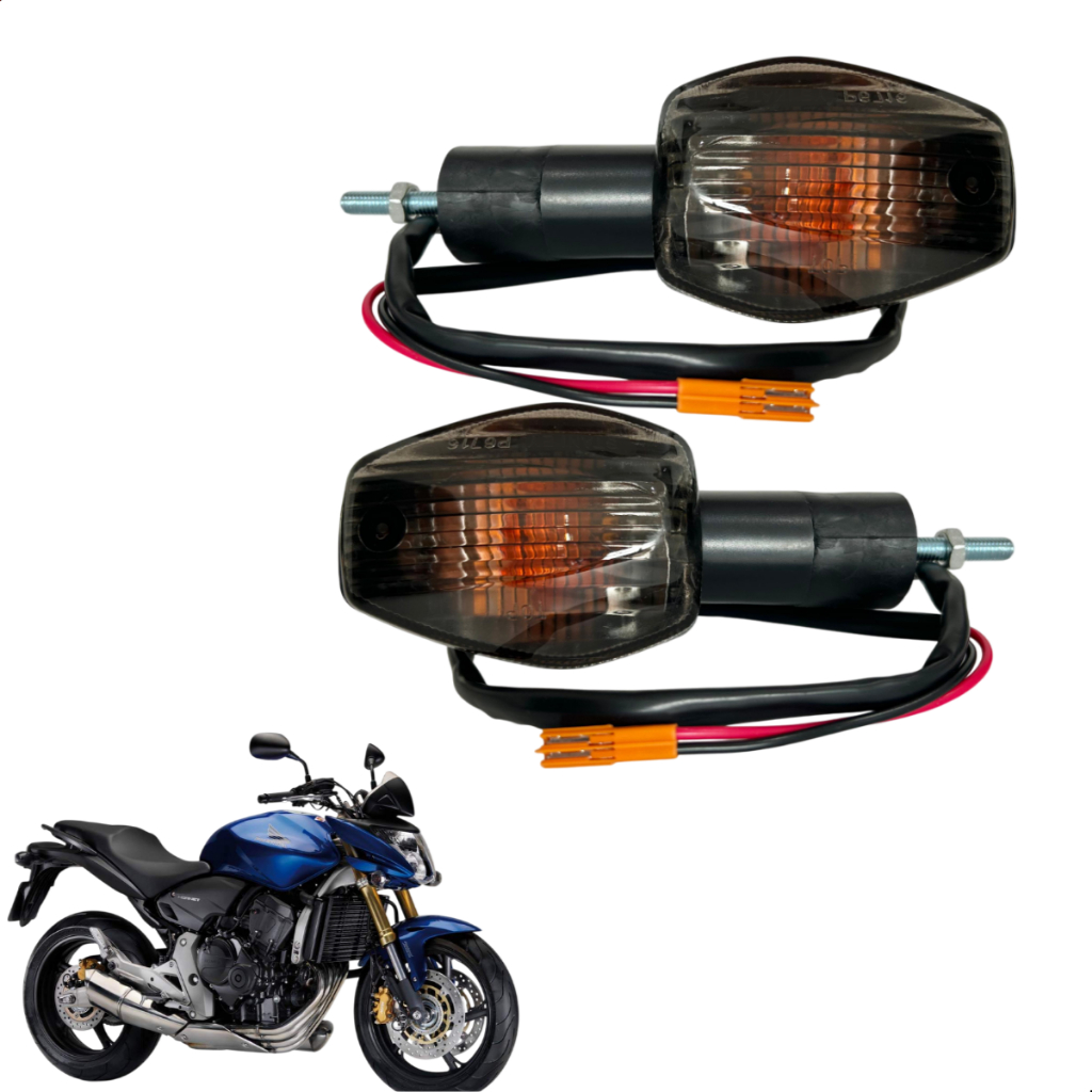 Par Pisca Para CBR 600 Hornet 09 14 Com Conector Embus em Oferta na Shopee