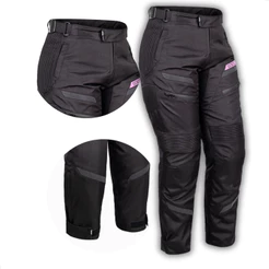 Calça Moto Feminina Texx Strike V3 Lady Proteção CE Resistente Agua Forro Removível Ventilada