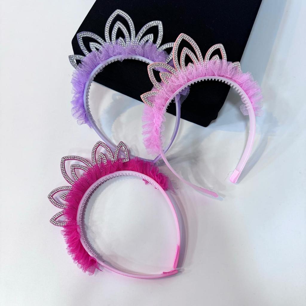 Kit com 3 Tiaras Arco Infantil Menina Princesa Acessórios Cabelo em Oferta na Shopee