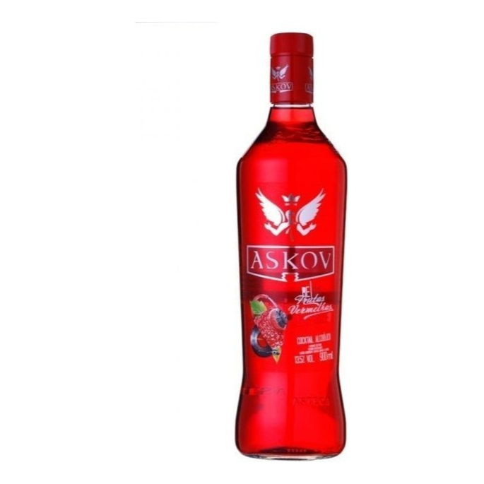 VODKA ASKOV FRUTAS VERMELHAS 900ML em Oferta na Shopee