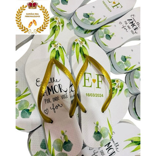 20 PARES DE CHINELO PERSONALIZADOS PARA SEU EVENTO