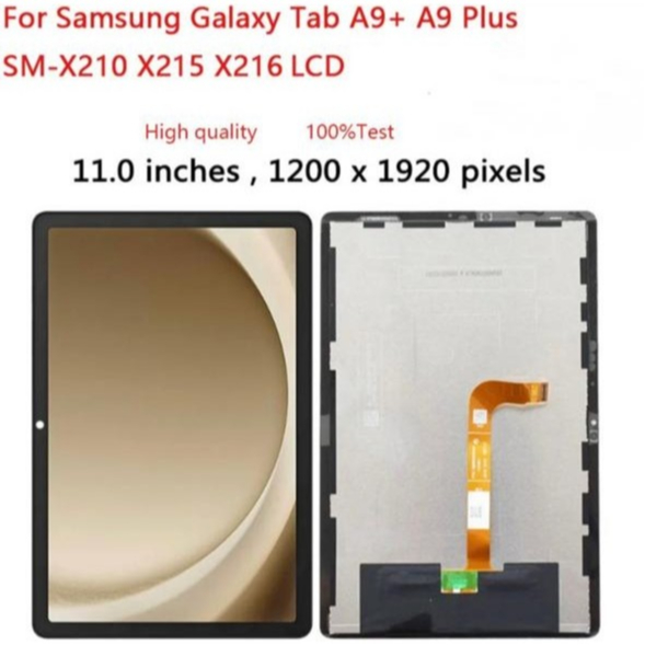 Frontal Tela Display para Tablet Compatível Galaxy Tab A9 Plus A9+ 10,5 (2021) -