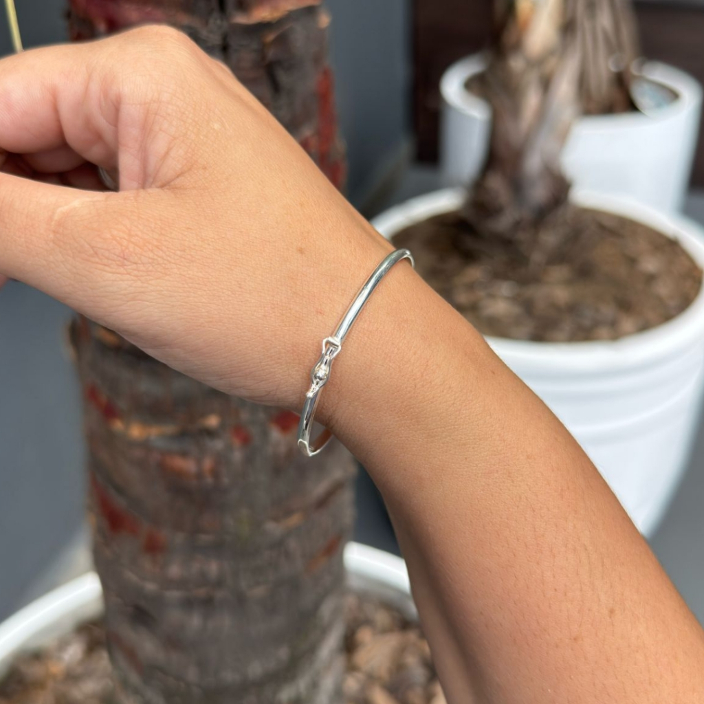 Bracelete Fio Quadrado em Prata 925