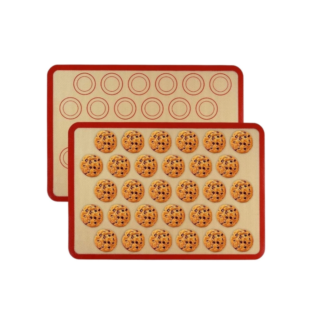Kit Tapete Culinário de Silicone Antiaderente | Esteira para Assar e Confeitar