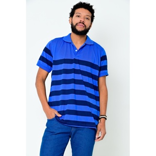 Camisa Polo John Masculina Listrada Camisaria Colombo em Oferta na Shopee