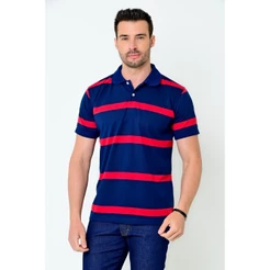 Camisa Gola Polo Zek Masculina Listrada Camisaria Colombo