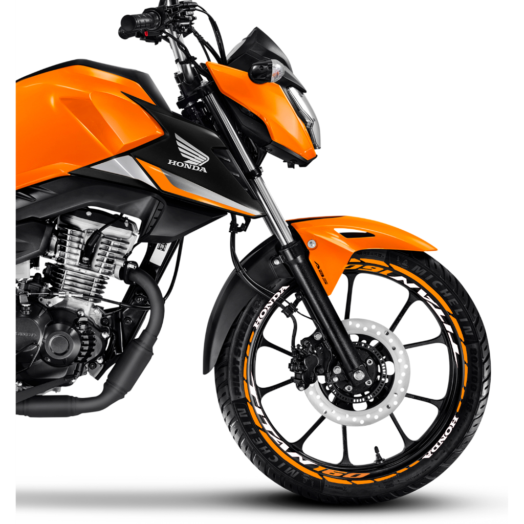 Friso de Roda Titan 160, Fan 160 , Start 160. Aro 17 + Adesivo  | Kit Completo Para Moto 2025/2026 | Vinil Resistente