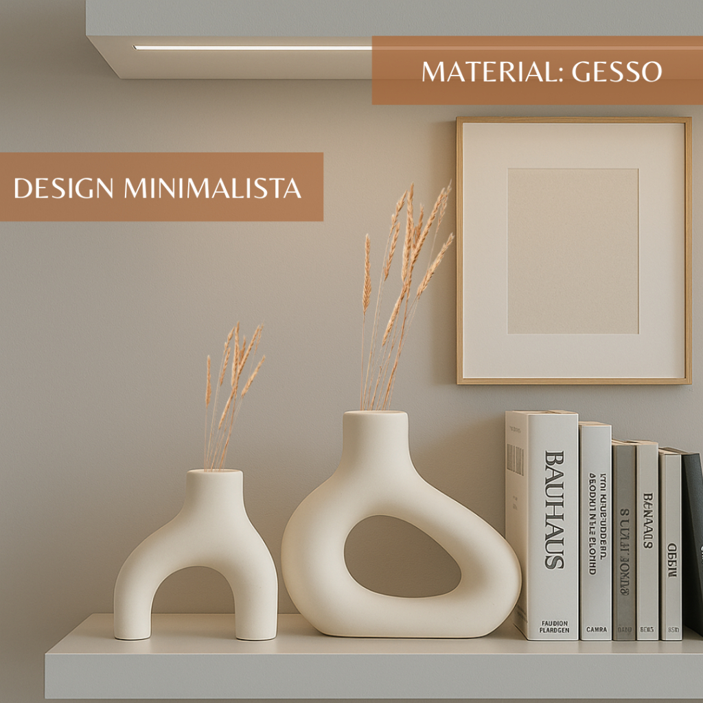 Kit 2 Vasos Heratomy Modernos Boho Nórdicos – Decoração Minimalista em Oferta na Shopee
