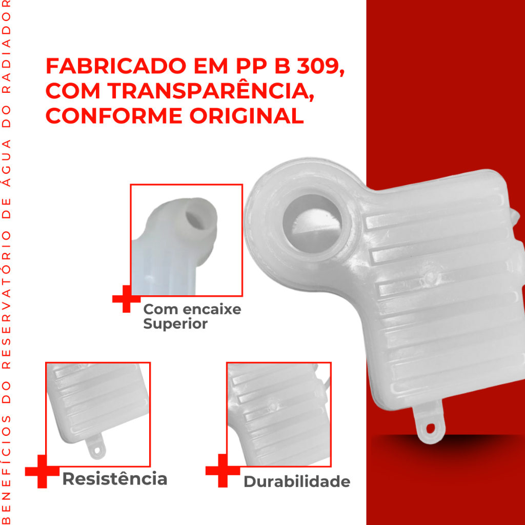 Reservatório Água Radiador Chevette Chevy 500 Marajo 1.6 1987-1994