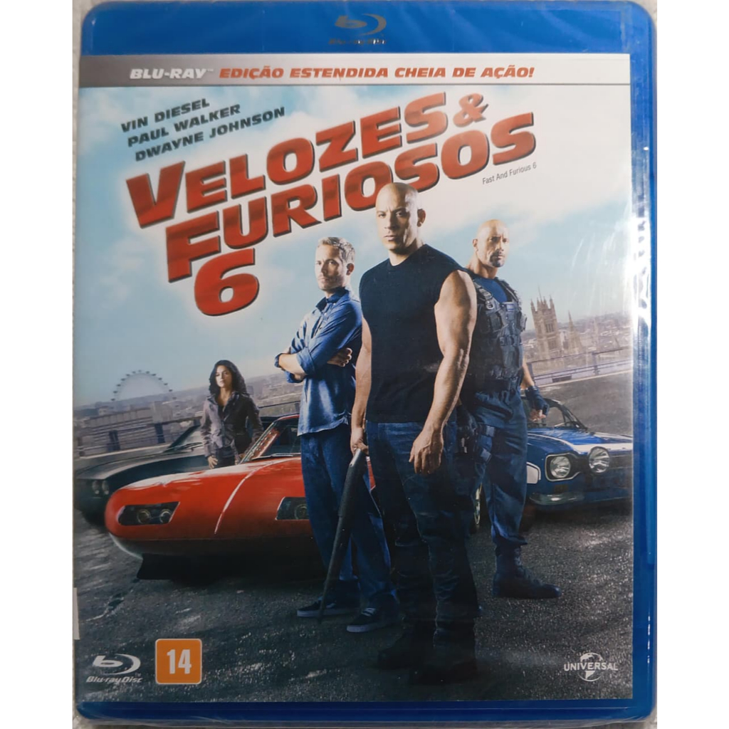 Blu-Ray Disc - Velozes e Furiosos 6 Edição Estendida (Lacrado)